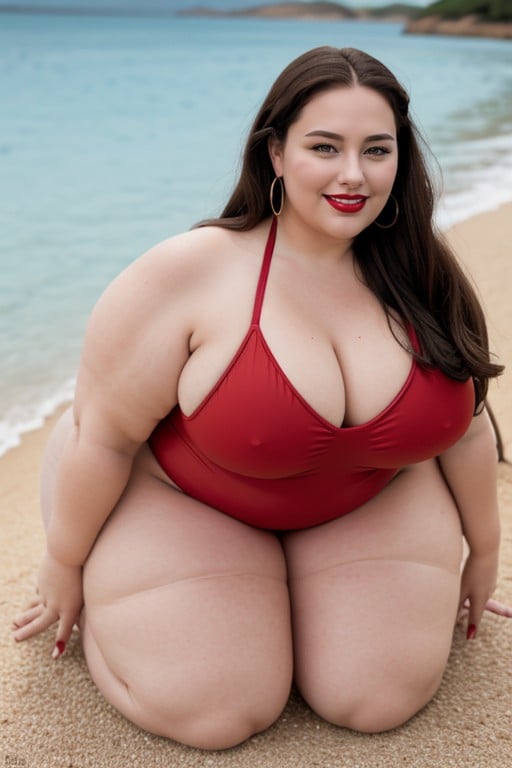 极端下半身沉重, 18+, Very Obese Ssbbw Woman Kneels On All Fours And Smiles At Viewer She Is Wearing Ping Swimsuit And Very Heavy Makeup With Red Lipstick She Has Very Big ArmsAI同性恋黄片