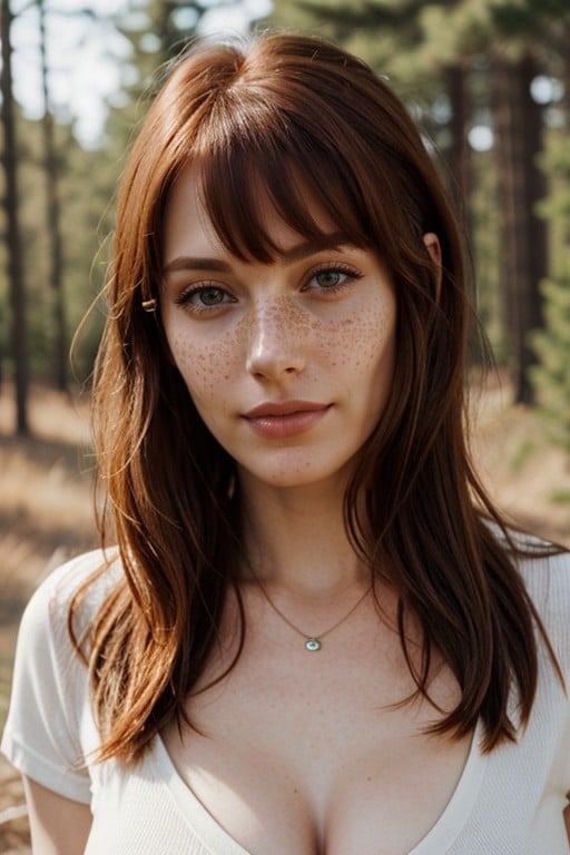 Meadow, Redhead Pale, LacioPorno asiático IA