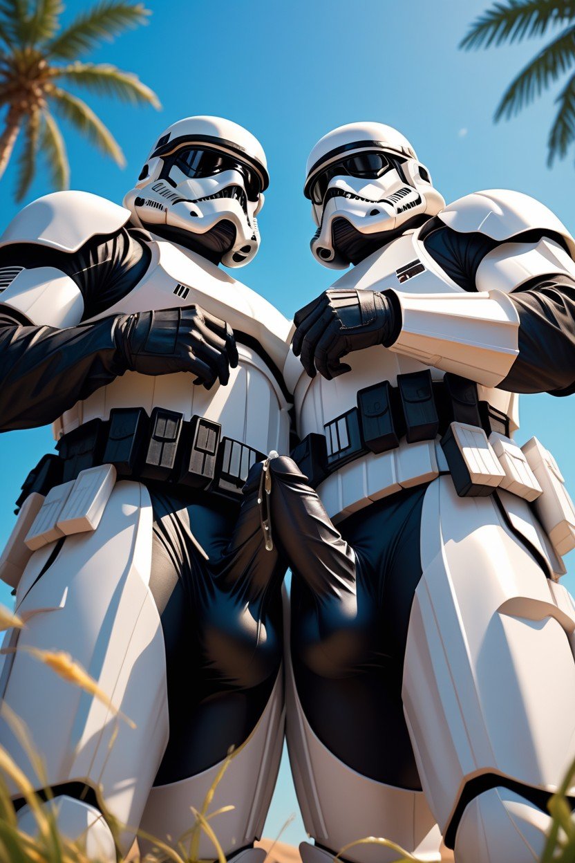 Slutty Stormtrooper Armor, 18+, Thick ThighsPorno gay IA