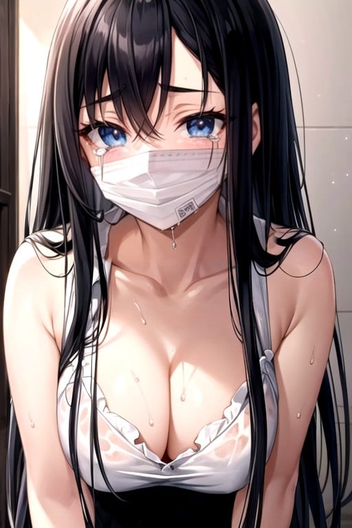 Tape Gag, Wet Clothes, SadakoPorno IA Hentai