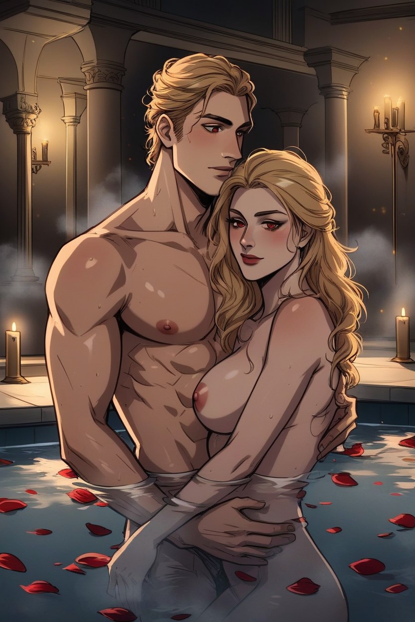One Man, Pool, Big Dick AI Porn