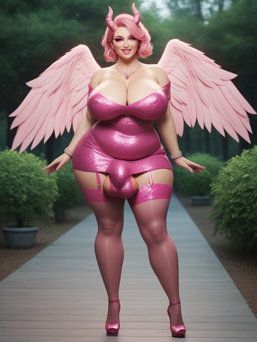 Full Body, Whole Body, Penis Bulge Shemale AI Porn