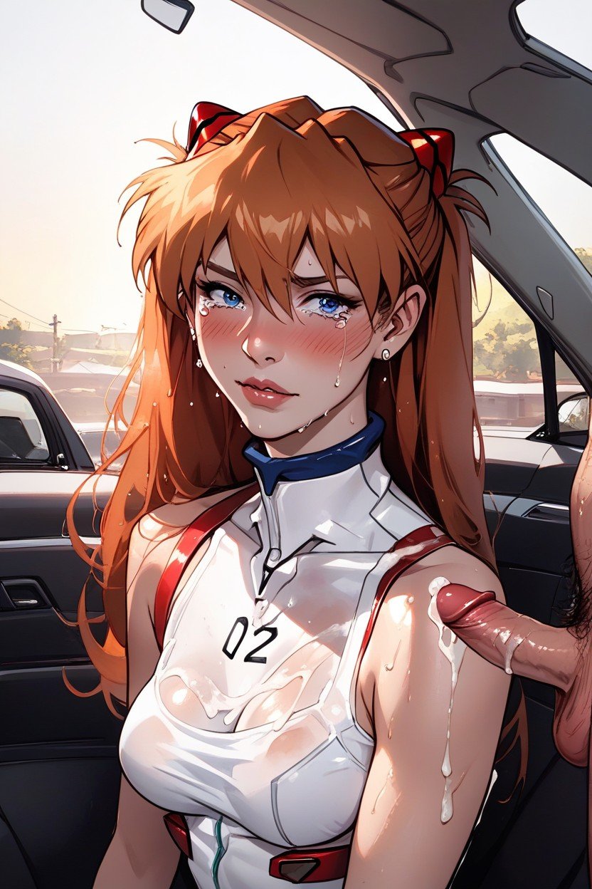 Perfect Anatomy, Asuka Langley From Evangelion, Waist Shot Furry AI Porn