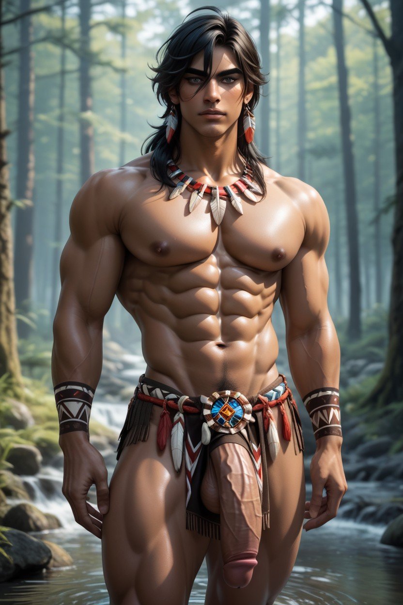 Massive, Tribal Wear, 18+ AI Gay Porn