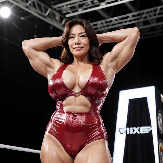 Wrestling Colossal Pesado Muslos Gruesos Thighs Bodybuilderjapanese Woman, 50+, 全身AI同性恋黄片