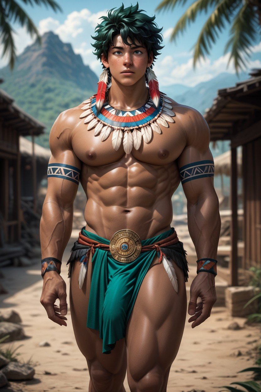 Pectorals, Muscular Body, Tan SkinAI同性恋黄片