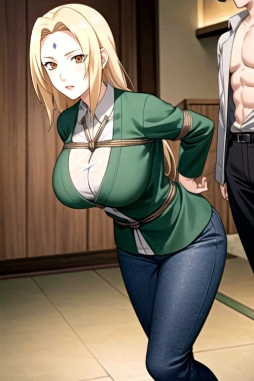 Tsunade Covered By Cum, 18+, ShibariPorno IA Asiatique