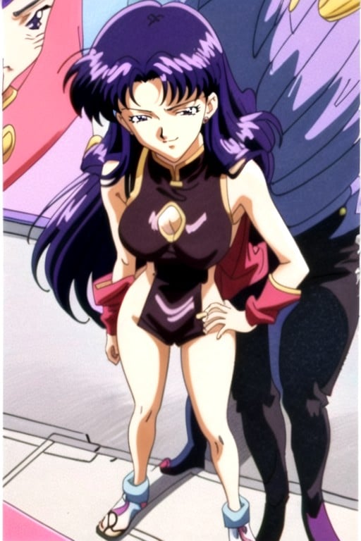 Misato (evangelion) , Flequillo, Estilo De Los 90Hentai IA