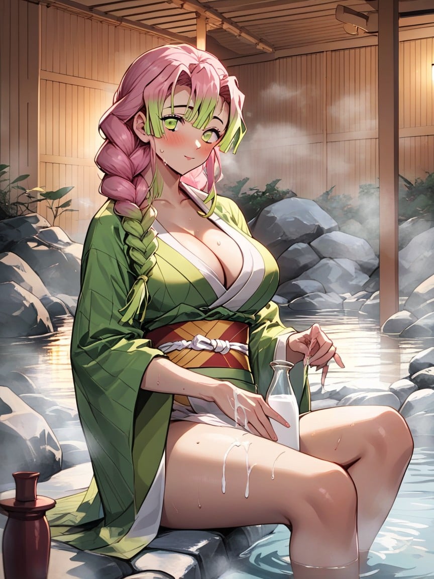 Bottle Milk On Hand, Onsen, SweatyHentai IA