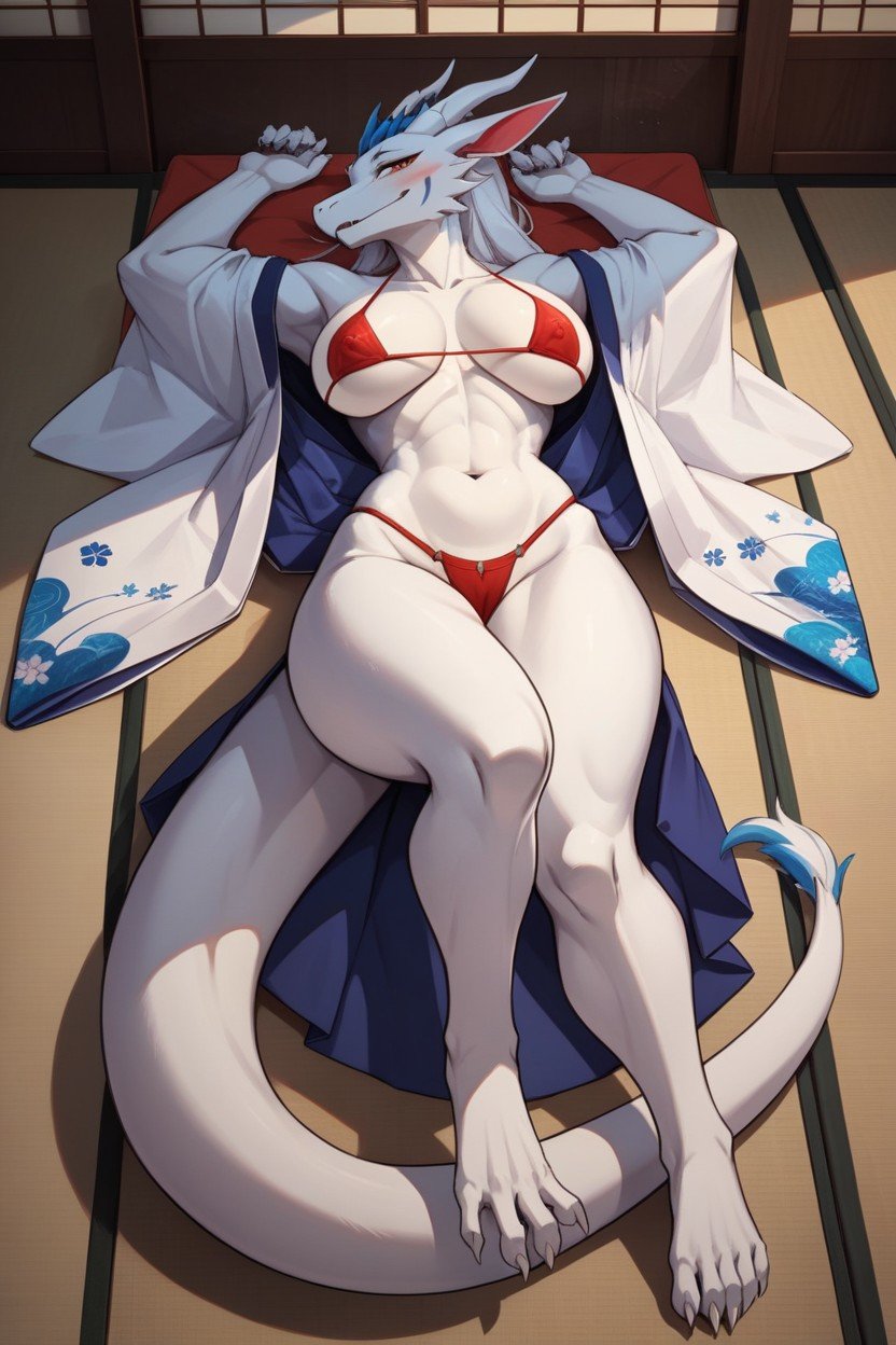 Full Body, 18+, Kimono Furry AI Porn