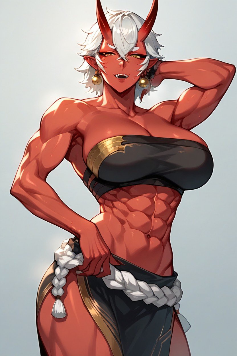 Red Skin, Abs, Monster WomanAI黄漫