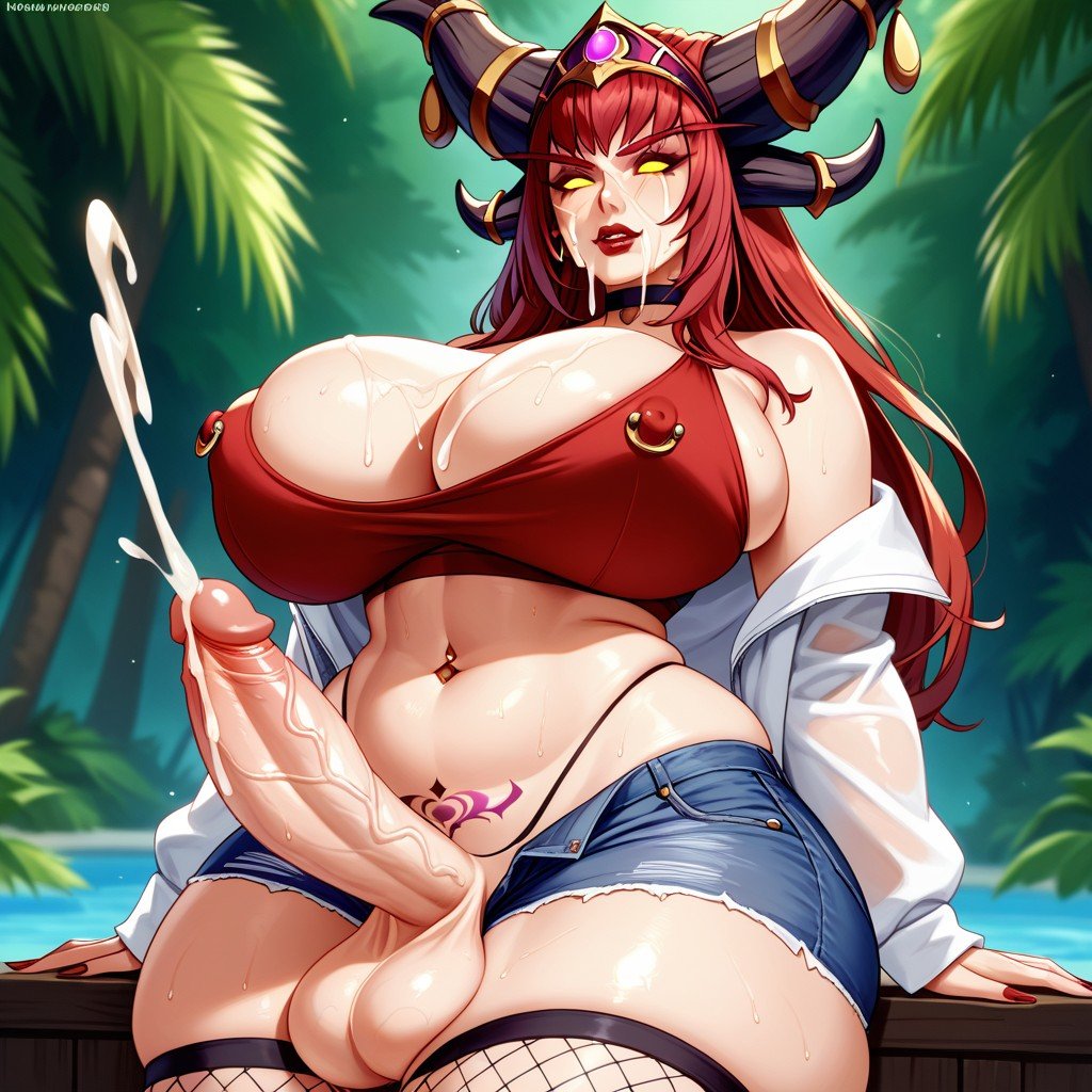 顏射, Alexstrasza World Of Warcraft, 極端下半身沉重AI黃漫