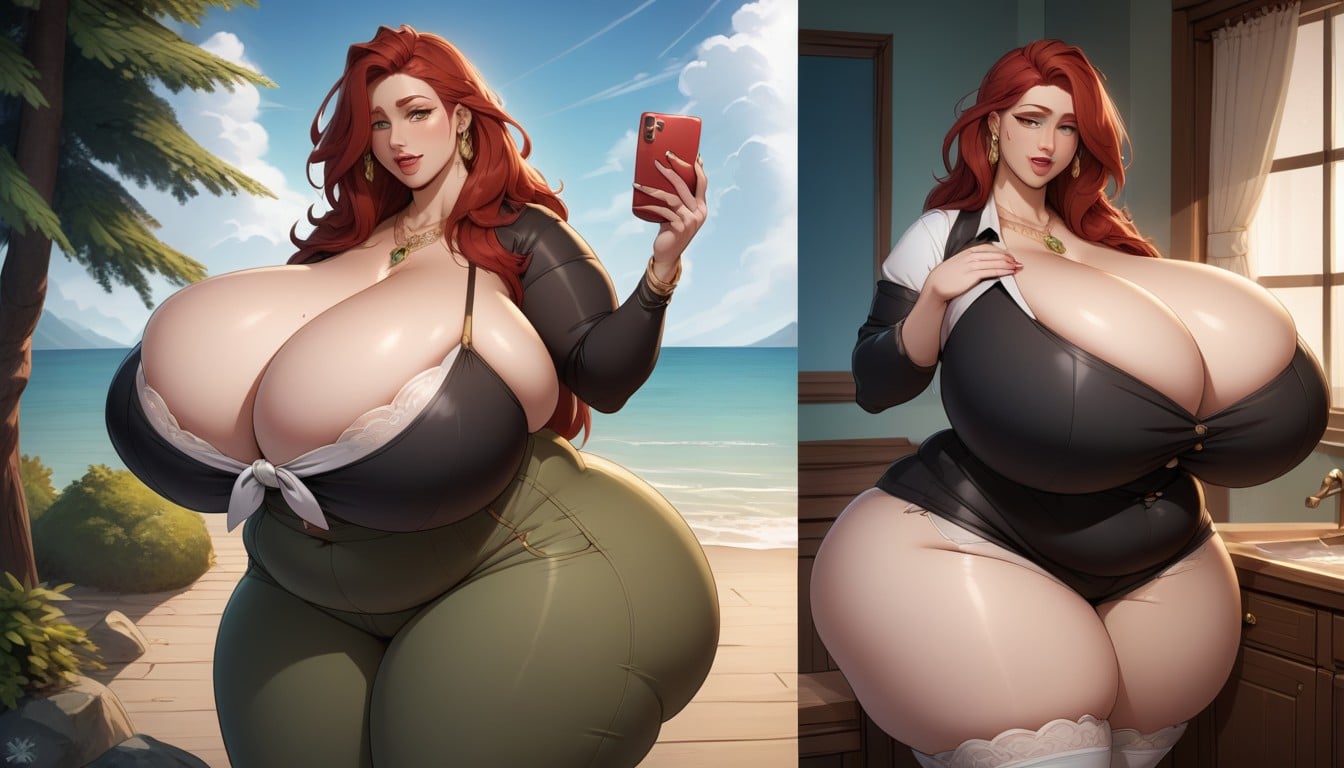 Múltiples Vistas, Extremadamente Pesado En La Parte Inferior, Absurdly Hyper Giant Mega Fat Ass Porno BBW IA
