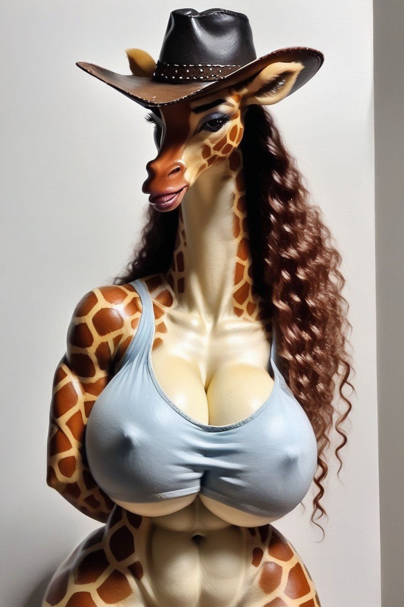 Sexy Big Breasts, Silicone Breasts, Giraffe퍼리 AI 포르노