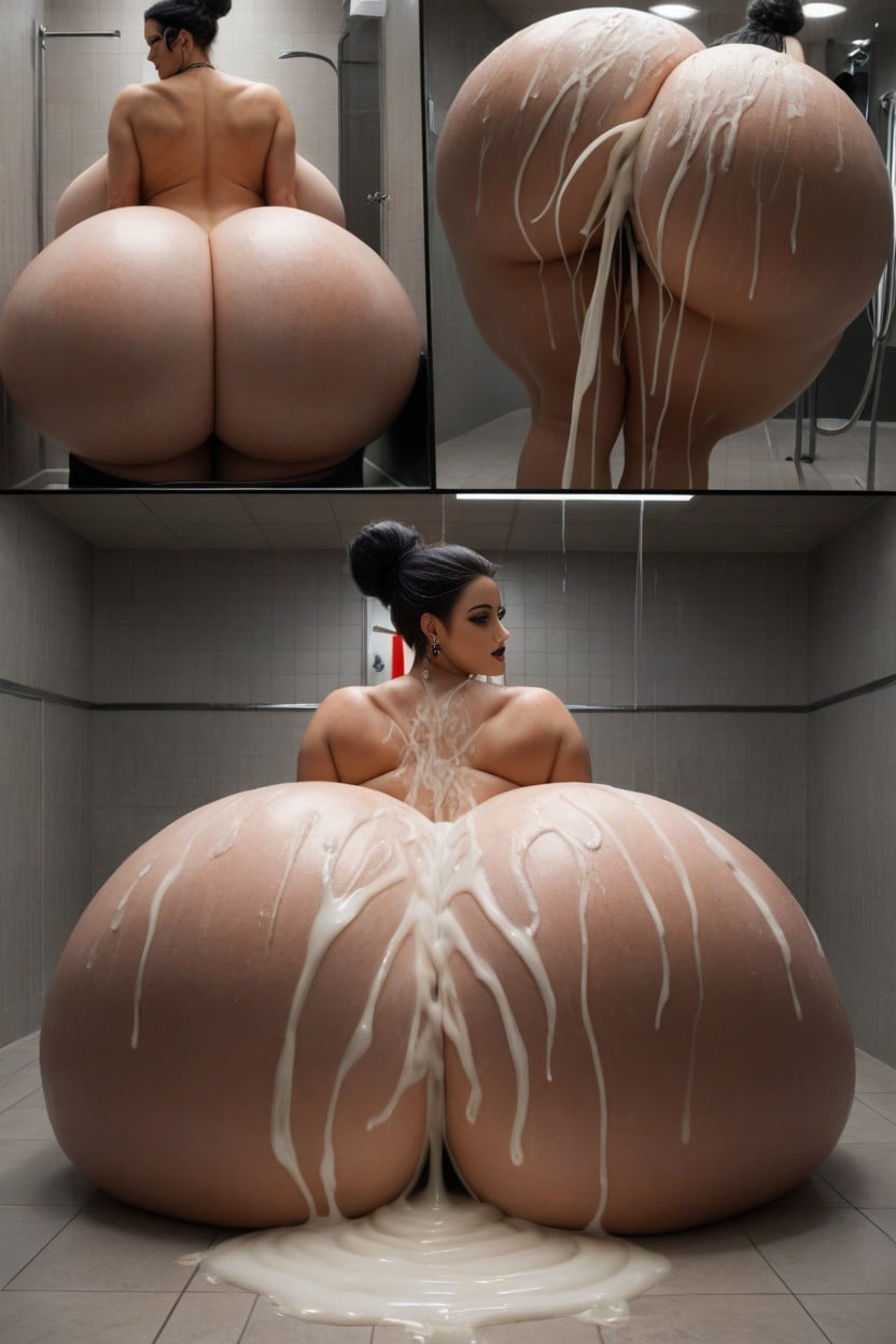 Extreme Colossal Ass, Slimy Cum, Extreme Colossal Breast Expansion AI Porn