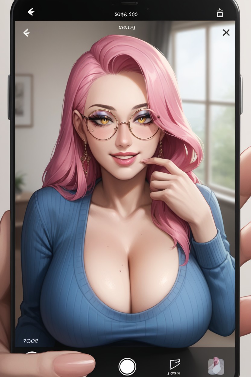 Rounded Facial Features, High Resolution, Close Up Hentai AI Porn