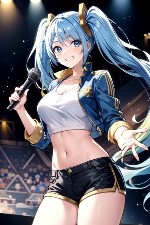 Crop Top, Sona (league Of Legends), Thick Lines Shemale AI Porn