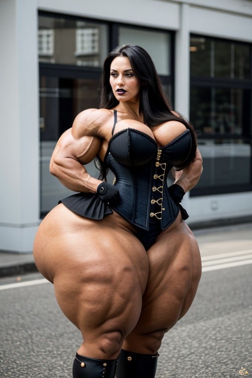 Hyper Massive Muscular Arms, Ripped Muscles, EyelinerKI Schwulenporno