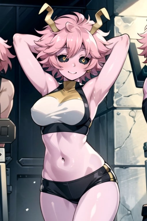 Crop Top, 18+, Arms Up Hentai AI Porn