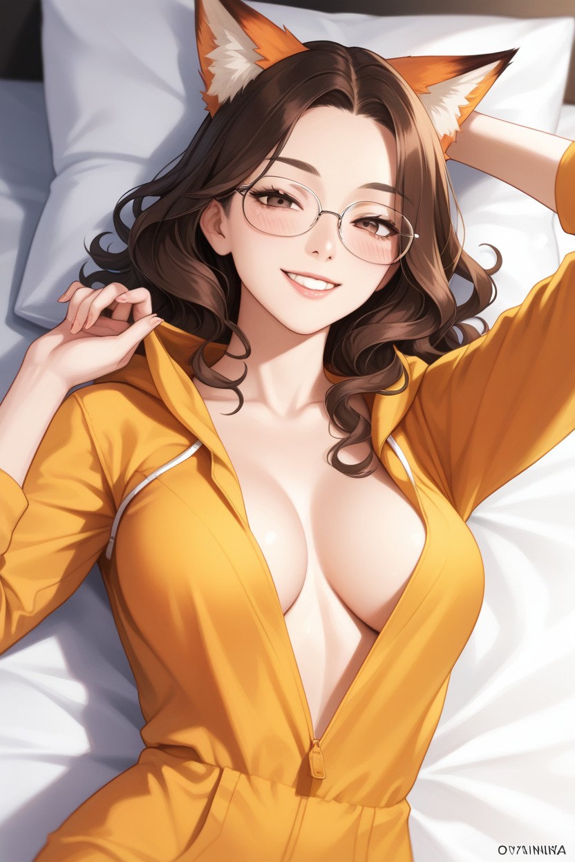 Wavy Hair, Newest, Bobcut Wavy In Front Hentai AI Porn