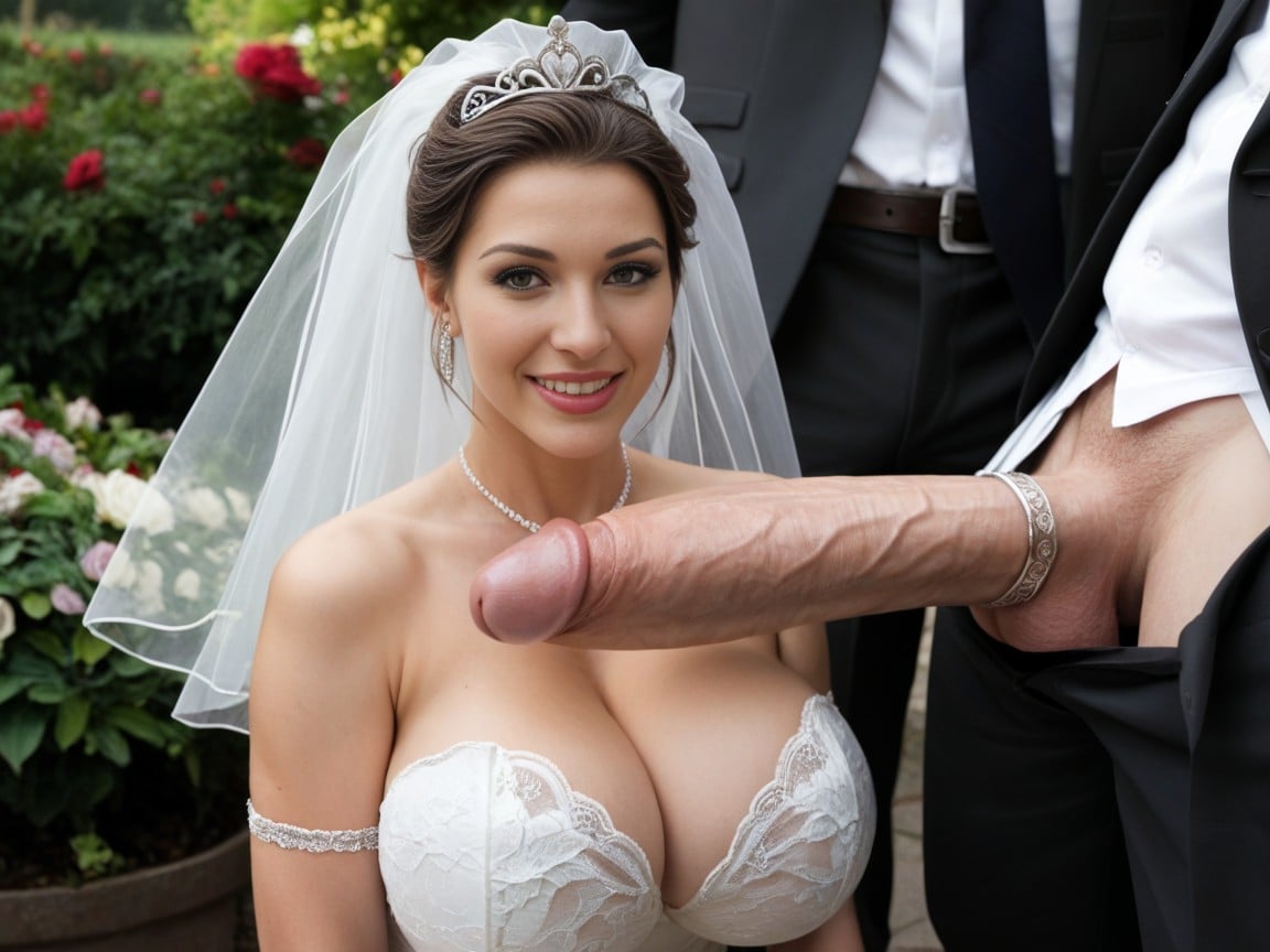 Cleavage, Man, Bride Shemale AI Porn