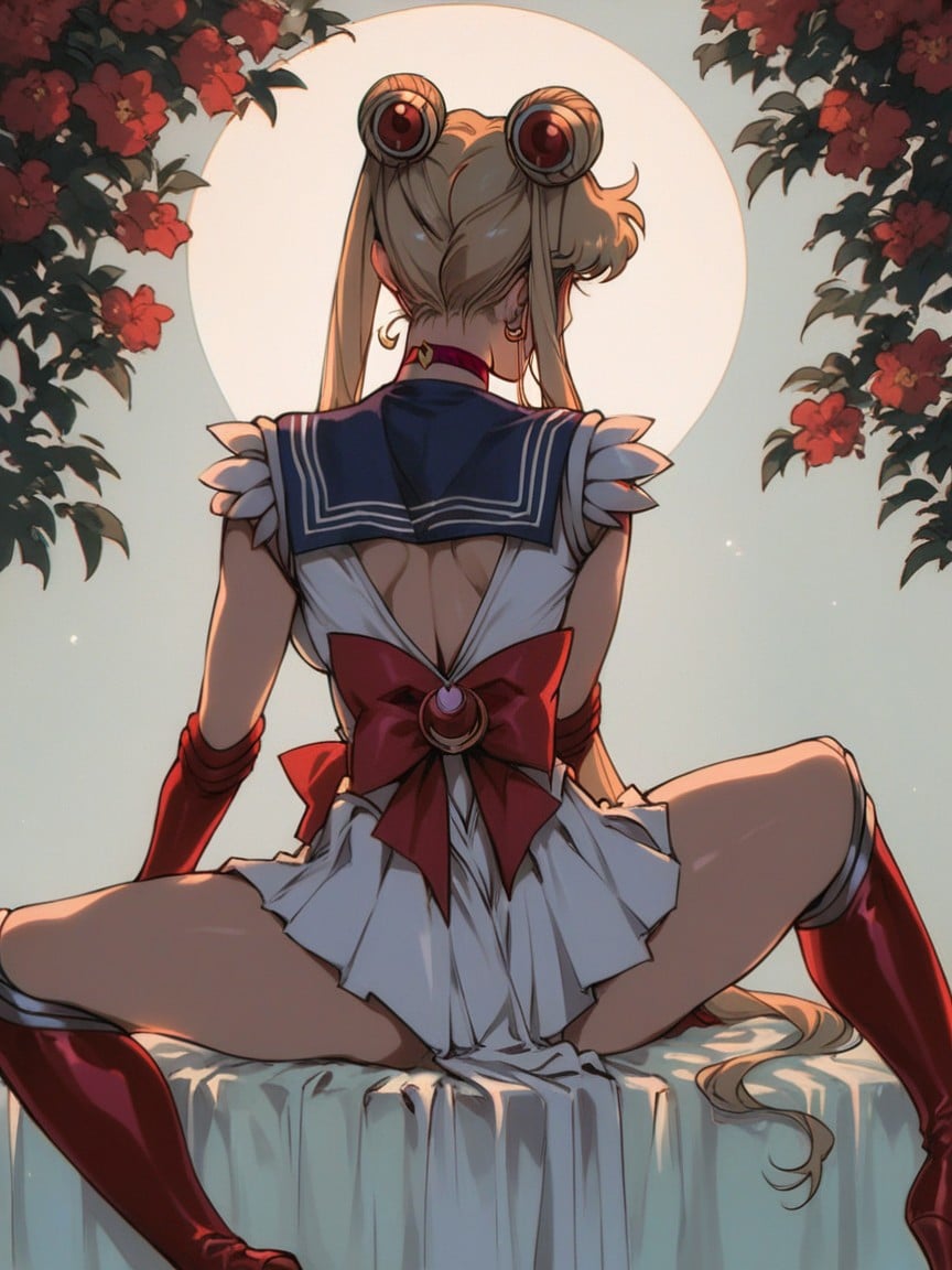 Sailor Moon, 18+, Rear ViewPorno IA Hentai