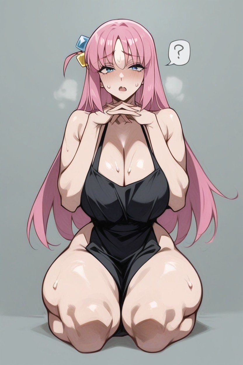 Pink Hair, Hands Together At The Bottom, 18+Hentai IA