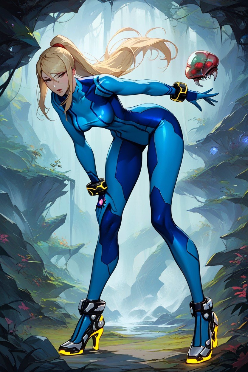 Waist, Samus Aran, Zero Suit쉬메일 AI 포르노