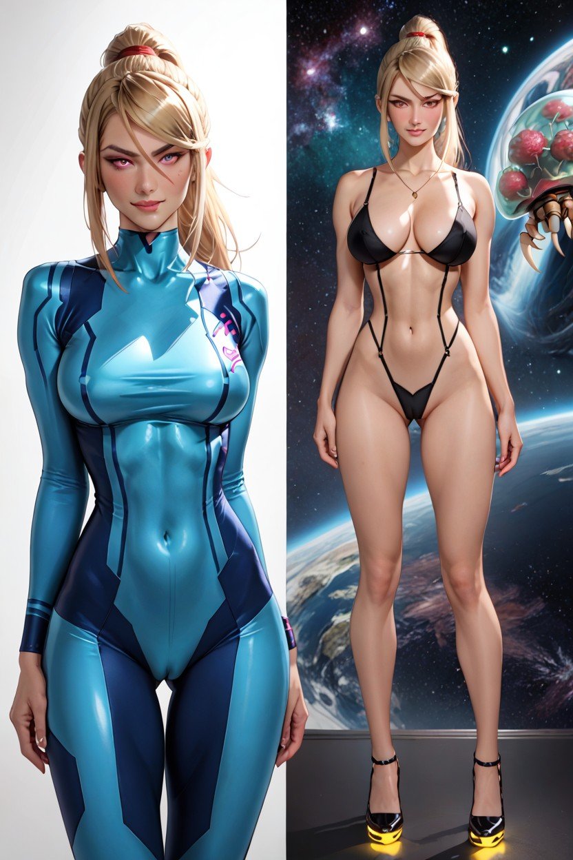 Zero Suit, Hypnotized, Multiple Views Hentai IA pornografia