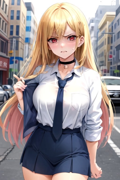 Mini Skirt, Street, Kitagawa Marin (sono Bisuku Dōru Wa Koi O Suru) Furry AI Porn