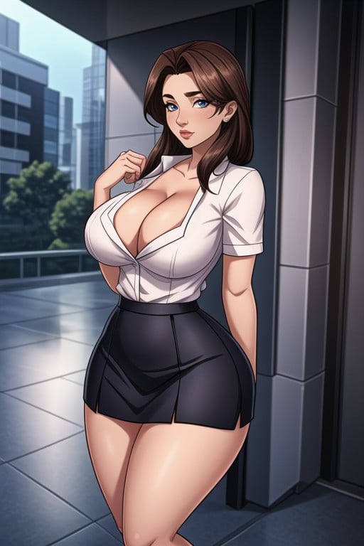 Shortest Microskirt, Hyper Thick Curvy Thunder Thighs, StandingAI黃漫