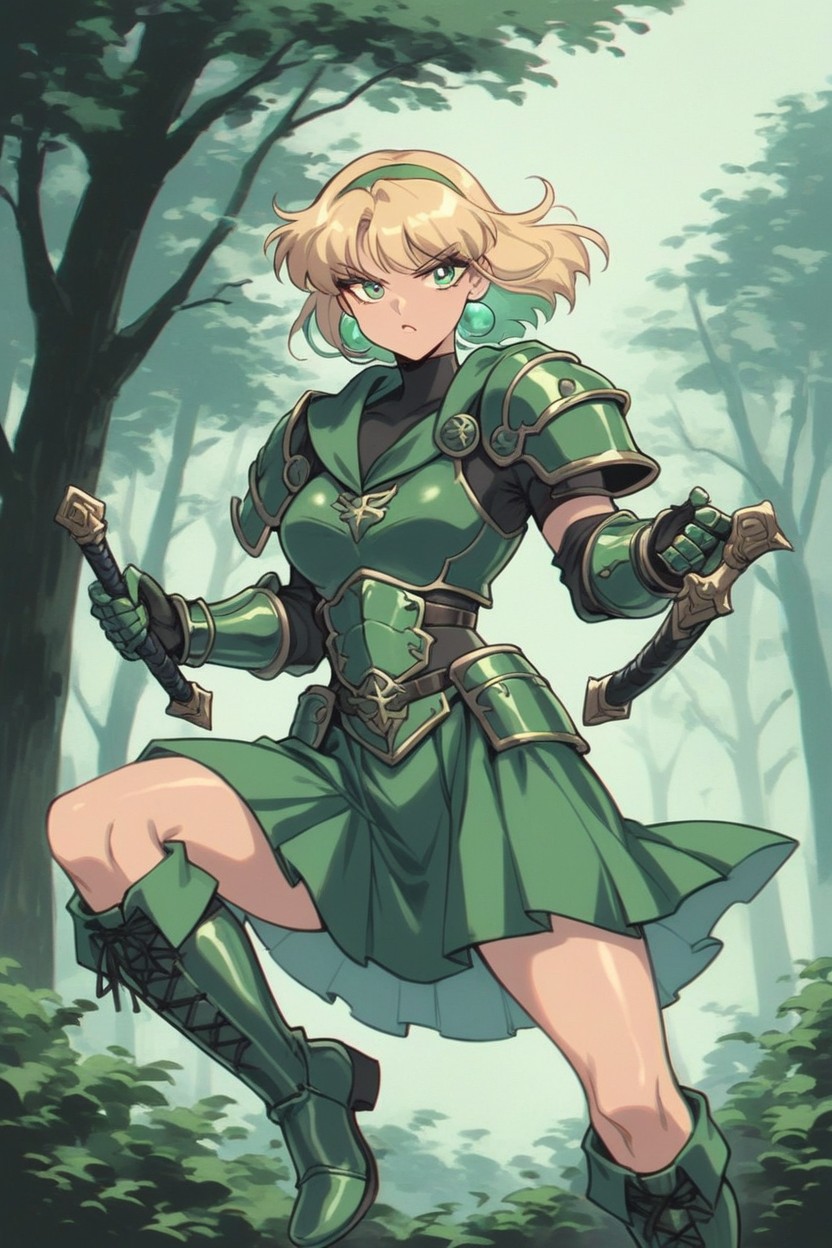 Armure, Blonde Hair, Very Vibrant And Vivid ColoursPorno IA Hentai