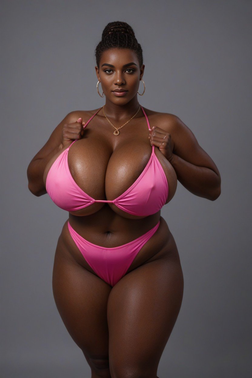 Thick Thighs, Model, African AI Gay Porn