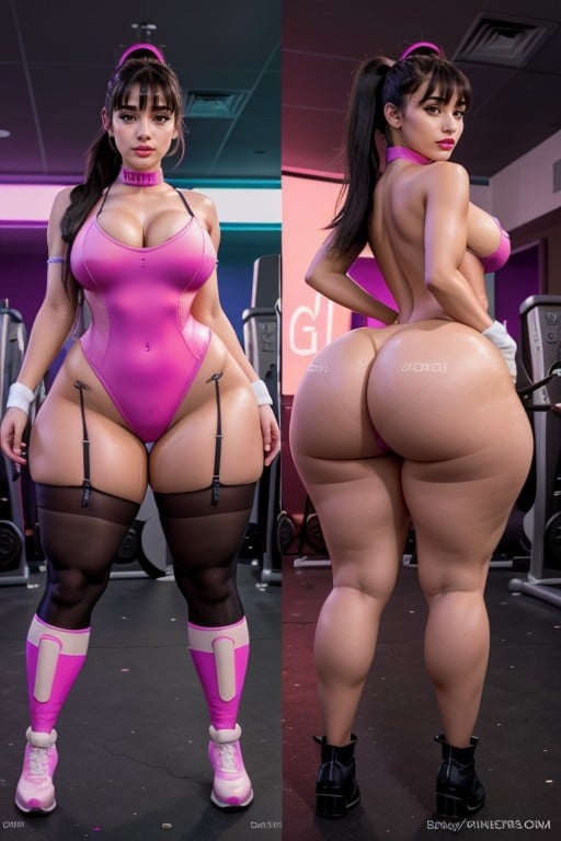 Ameliasocurvy, Latina Bimbo Barbie Bbl Goddess, Ponytail Pornografia peluda com IA