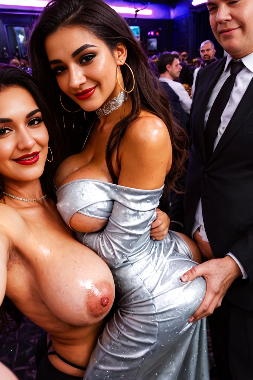 Black Long Hair, Natural Breast, 18+ AI Porn