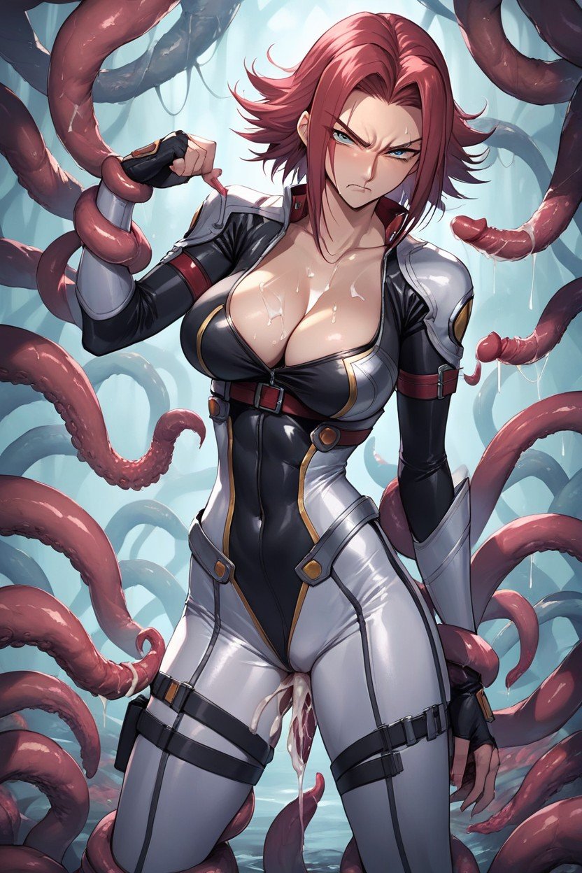 Kallen From Code Geass, Fuck Breast, 몸에 딱 맞는 옷퍼리 AI 포르노