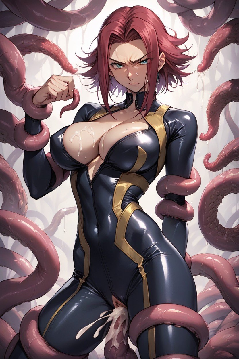 Bodysuit, Tired Face , Tentacles Hentai AI Porn