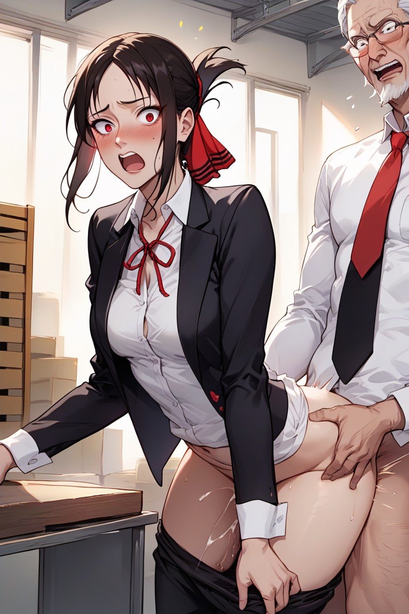 Kaguya Shinomiya From Love Is War, Black Office Pants Pulled Down, AvergonzadaFurry IA