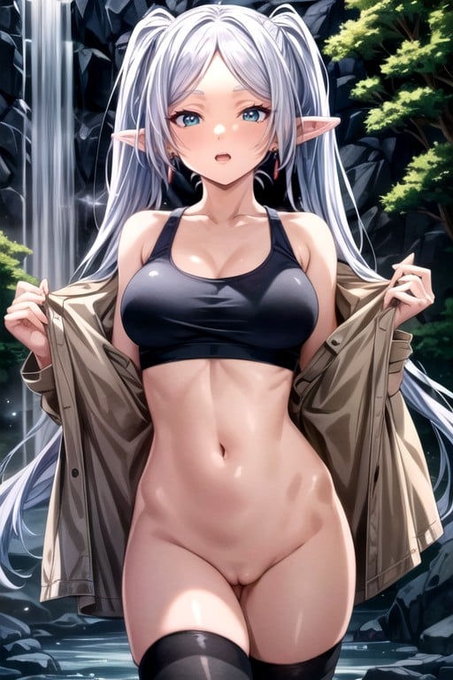 Sport Bra, Frieren (beyond Journey's End), Waterfall Furry AI Porn