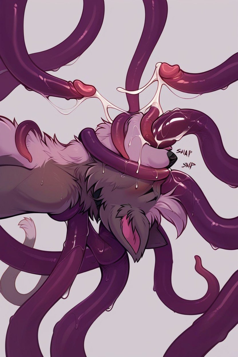 Primer Plano, Tentacles Covering Eyes, TentáculosPorno gay IA