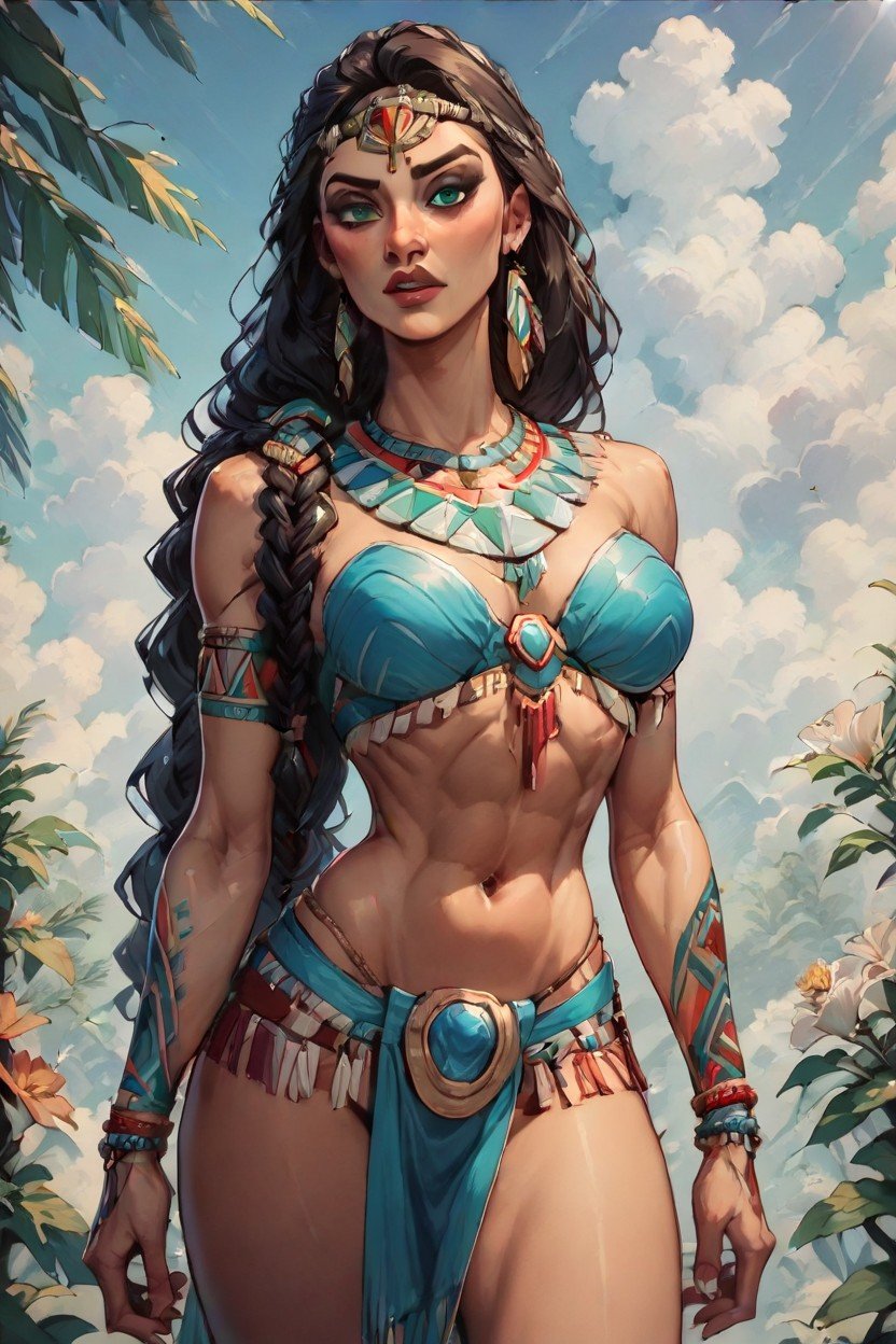 Disney Pocahontas, 18+, Native American Indian Skimpy ClothingゲイAIポルノ