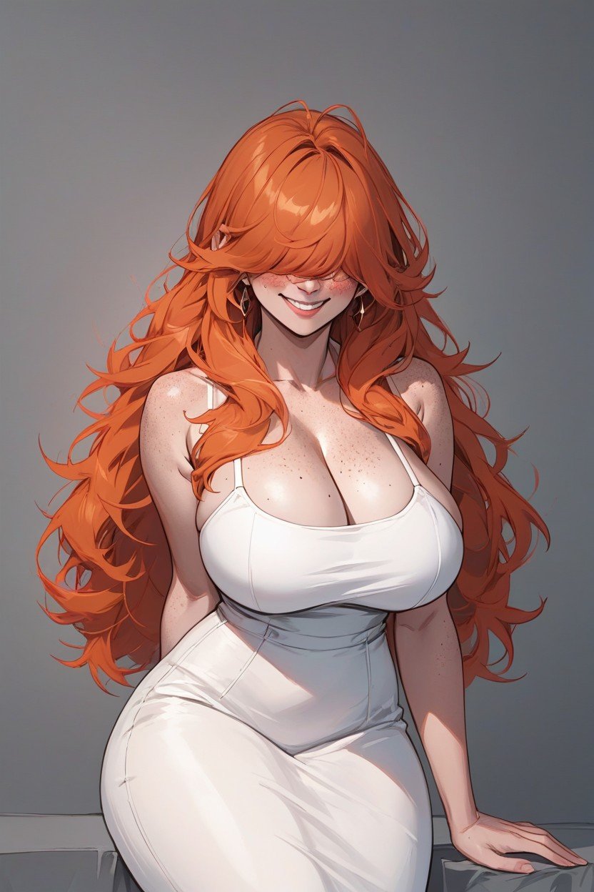 Ginger Woman, Sein Massif, Cheveux RouxPorno IA Hentai