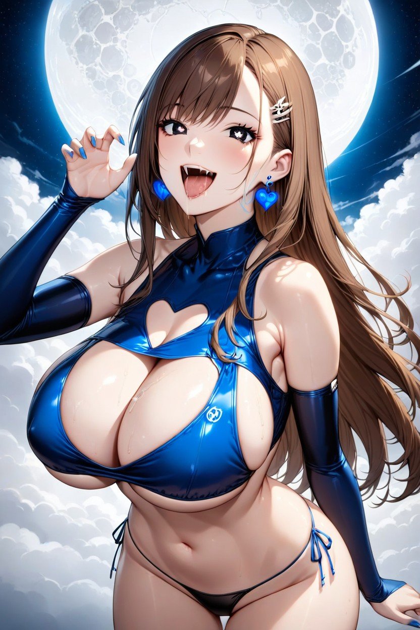 香港, Perky Breasts, Long HairAI黃漫