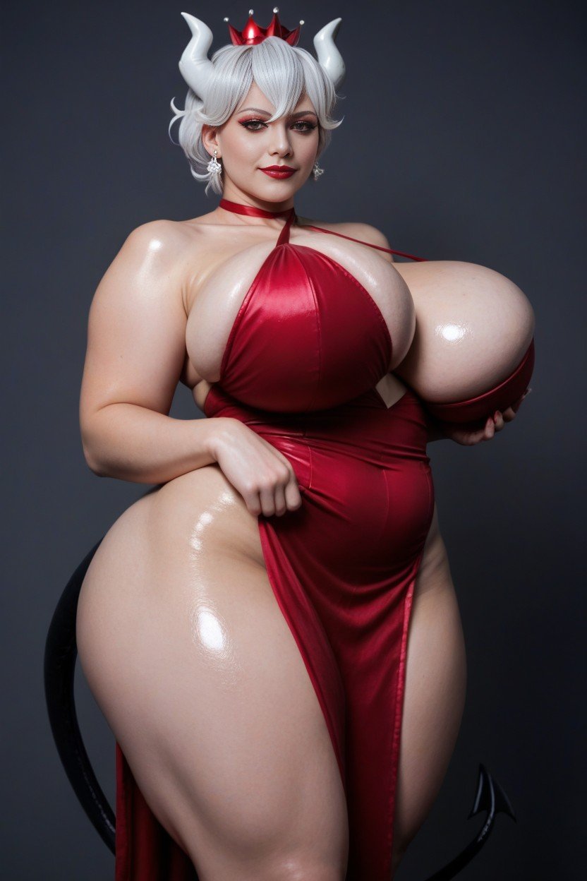 Gorgeous Face, Devil, Wide Hips AI Gay Porn