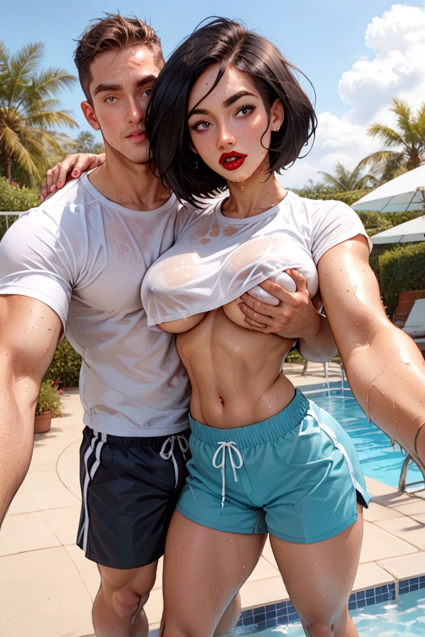 Dynamic Pose, Lean Body, Uhd AI Porn