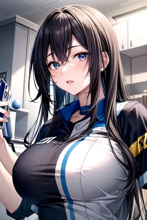 Blue Baseball Uniform, 18+헨타이 AI 포르노