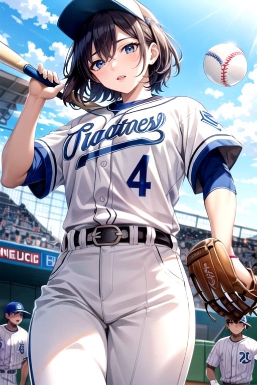 Blue Baseball Uniform, 18+ゲイAIポルノ