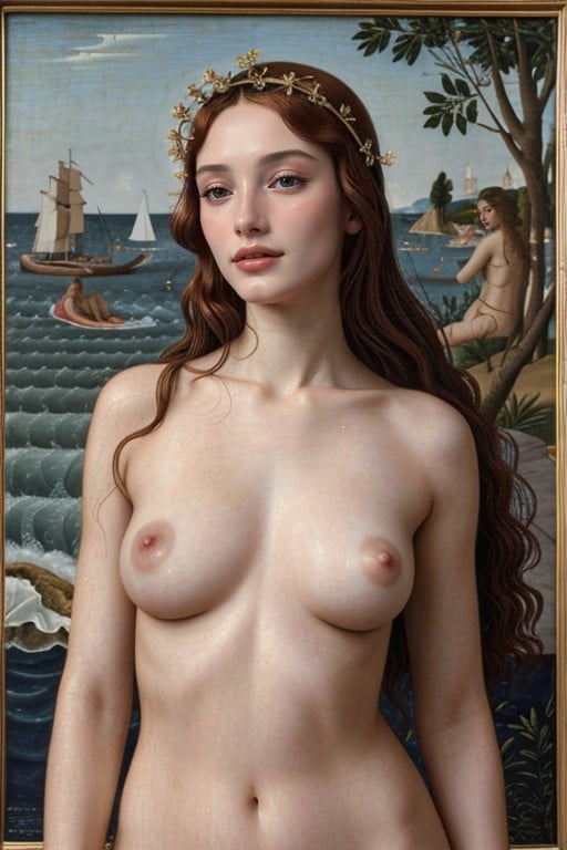 Sandro Botticelli Painting Birth Of Venus, Italian, Naked AI Gay Porn