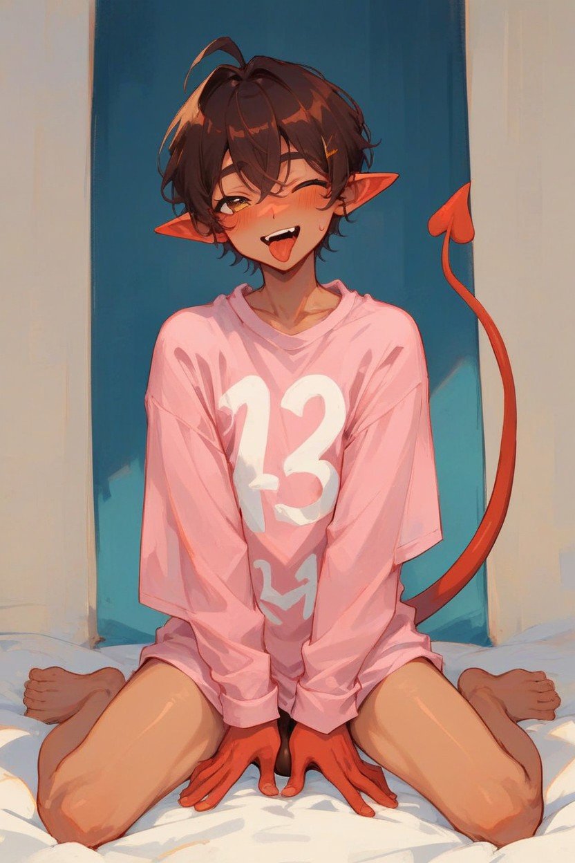 Femboy , Oversized Shirt, 小臀AI同性戀黃片