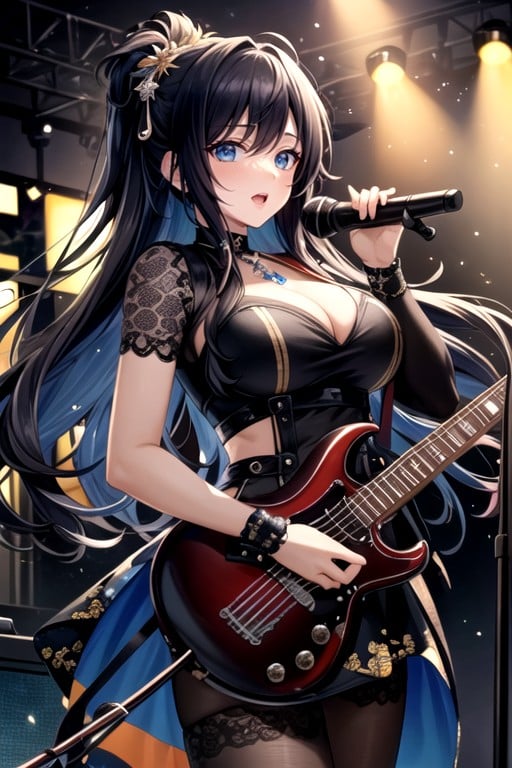 Women Rock Band, 18+, Band CostumesアジアのAIポルノ